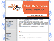 Tablet Screenshot of fete-du-triathlon.onlinetri.com